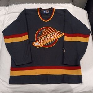 Vancouver Canucks Starter Jersey NHL Stitched 90s Throwback XL Black